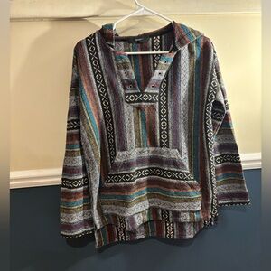 Forever 21 Colorful Striped Hoodie, Women’s Size Medium